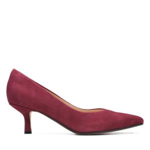 Zapatos De Tacon Clarks Violet 55 Court Mujer Rojas | CLK140HGI
